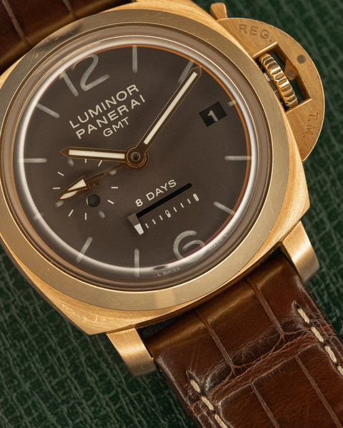 Luminor 1950 8-Days GMT Oro Rosa PAM00289 Rose Gold 44mm