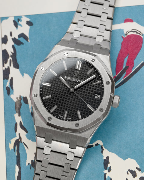 Royal Oak 15500ST Steel Black Dial 41mm