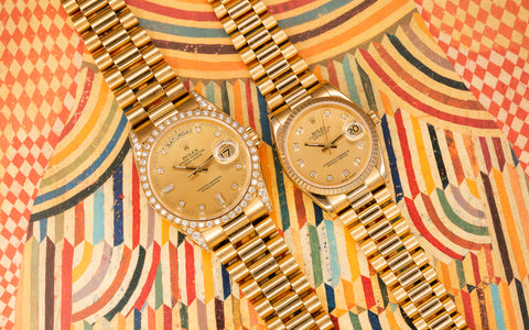 Day-Date President 18388 'Diamond Lugs' Champagne Diamond Dial Yellow Gold 36mm