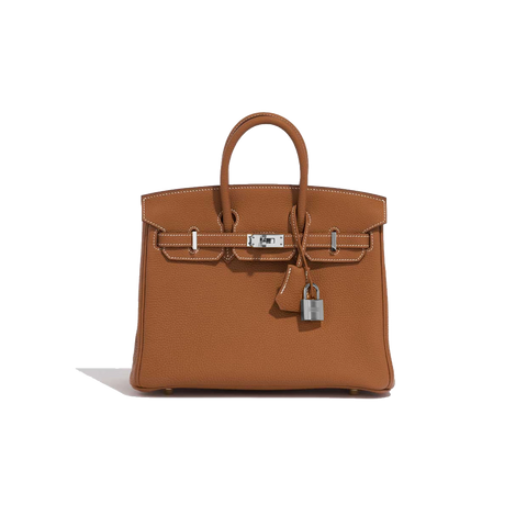 Birkin 25 Togo 'Gold' Paladium Hardware