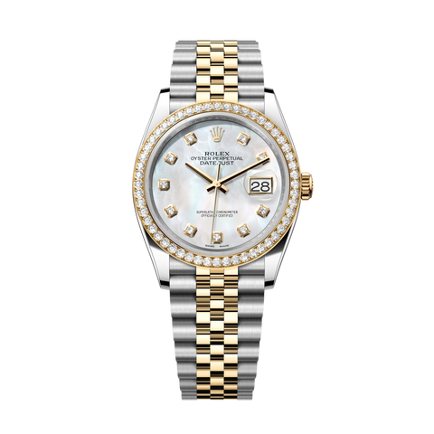 Datejust 116233 Steel & Yellow Gold Mother of Pearl Diamond Dial Jubilee 36mm