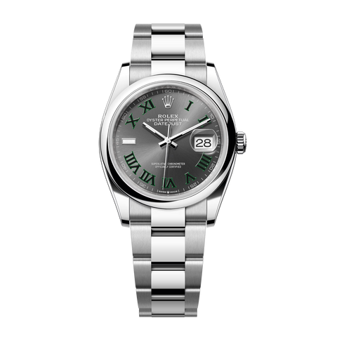 Datejust 126200 "Wimbledon" Steel Grey Dial 36mm