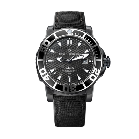 Patravi Scubatec Black DLC-Coated Titanium 44mm