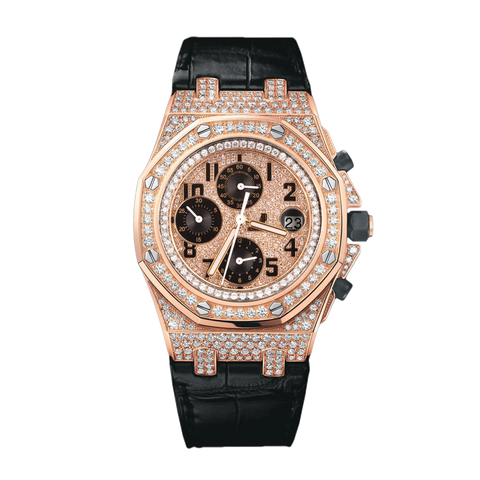 Royal Oak Offshore Rose Gold Pave Diamond 42mm