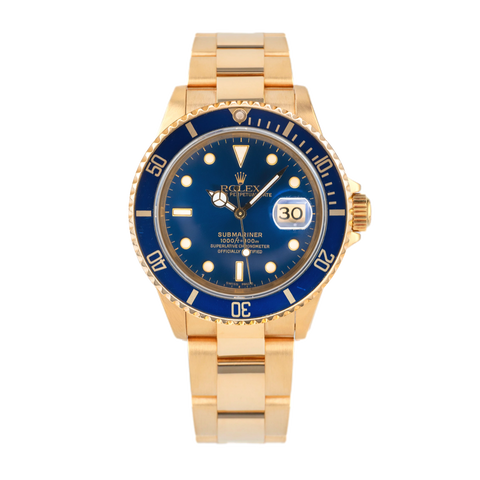 Submariner 16618LB 'Bluesy' Blue Dial Yellow Gold 40mm