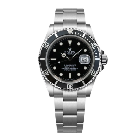 Submariner Date 16610LN Steel 40mm w/ holes