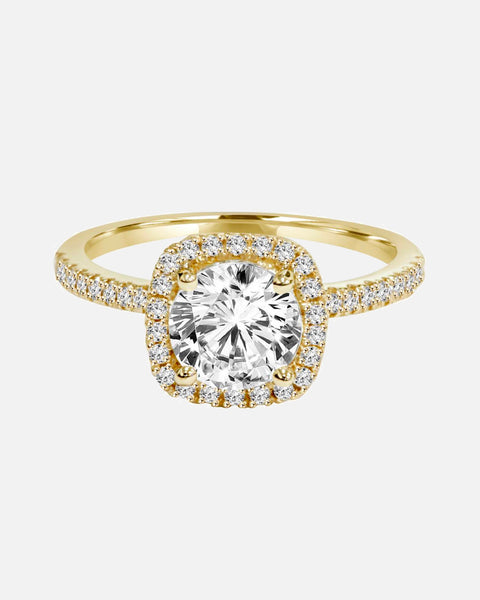 4.11 Carat Round Natural Diamond Engagement Ring